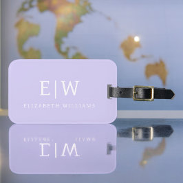 Elegantens Professionell Enkel monogram-minimalist Bagagebricka