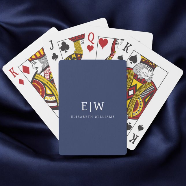 Elegantens Professionell Enkel monogram-minimalist Casinokort (Skapare uppladdad)