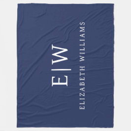 Elegantens Professionell Enkel monogram-minimalist Fleecefilt