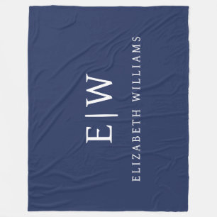 Elegantens Professionell Enkel monogram-minimalist Fleecefilt