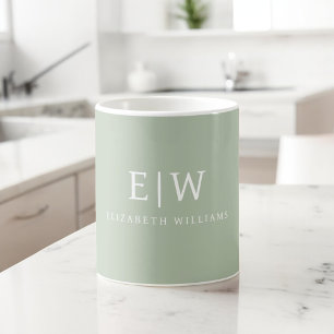Elegantens Professionell Enkel monogram-minimalist Kaffemugg