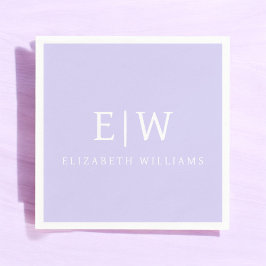 Elegantens Professionell Enkel monogram-minimalist Pappersservett