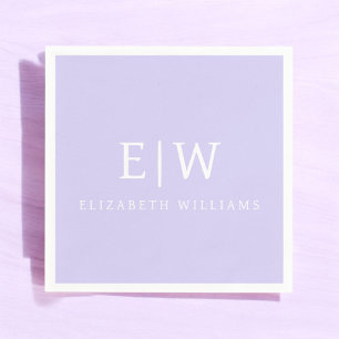 Elegantens Professionell Enkel monogram-minimalist Pappersservett