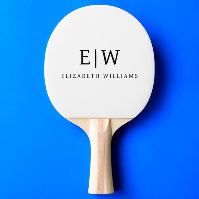 Elegantens Professionell Enkel monogram-minimalist Pingisracket (Skapare uppladdad)