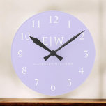 Elegantens Professionell Enkel monogram-minimalist Rund Klocka<br><div class="desc">Vi presenterar vår Professionell för Elegant Enkel monogram Minimalistisk insamling: Öka stil med tidlös sofistikering och underskattad elegans. Den här samlingen är utformad med stor noggrannhet och innehåller minimalistiska utformningar som är anpassade till din personlig monogram. Varje biet utstrålar professionalism och förfining, perfekt för att skapar ett varaktigt intryck i...</div>