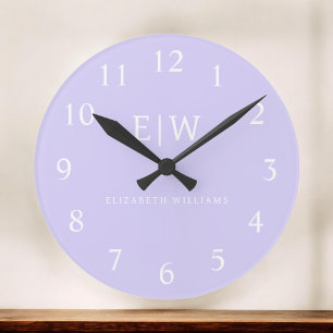 Elegantens Professionell Enkel monogram-minimalist Stor Klocka
