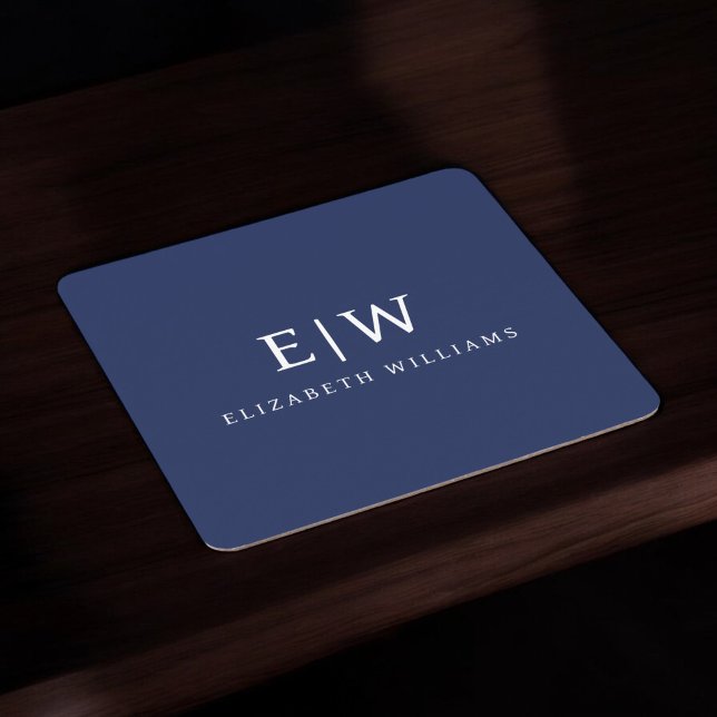 Elegantens Professionell Enkel monogram-minimalist Underlägg Papper Kvadrat (Skapare uppladdad)