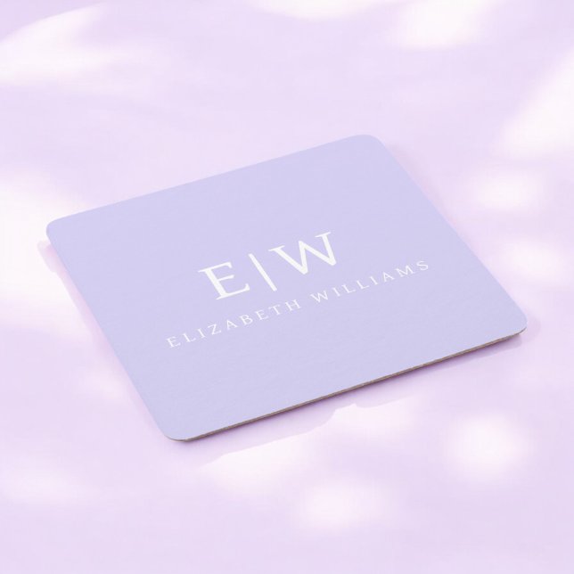 Elegantens Professionell Enkel monogram-minimalist Underlägg Papper Kvadrat (Skapare uppladdad)