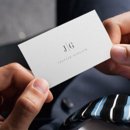 Elegantens Professionell Enkel monogram-minimalist Visitkort