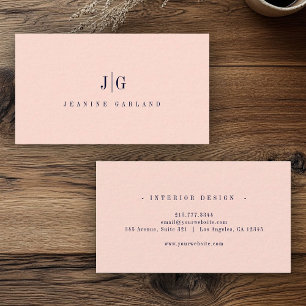 Elegantens Professionell Enkel monogram-minimalist Visitkort