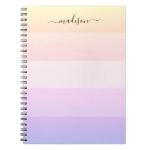 Elegantens regnbåge strimlat namn anteckningsblock