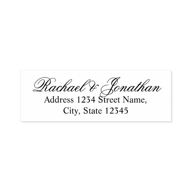 Elegantens Returadress Självfärgande Stämpel (Design)