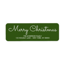 Elegantens röda Returadress jul