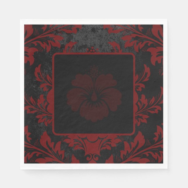 Elegantens rödfläckade anpassningsbar - Papper Pappersservett (Framsidan)