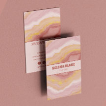 Elegantens Rosa Agera med Guld Glitter - Modern