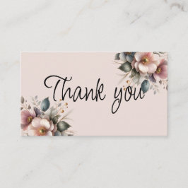 Elegantens rosa, blått och grädde blommigt bröllop tilläggskort