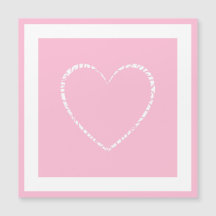 Elegantens Rosa Flower, Framed Valentine's Card