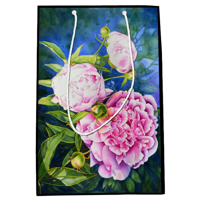 Elegantens rosa, klassisk blommigt för vit vattenf (Framsidan)