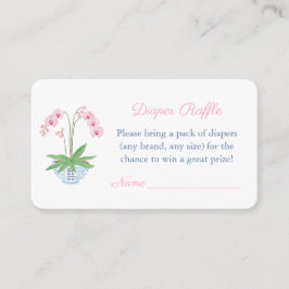 Elegantens Rosa och Blå babyskor Dappa Raffle Tilläggskort