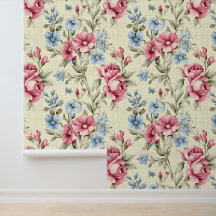 Elegantens Rosa och Blåa blommor vid klättring i T