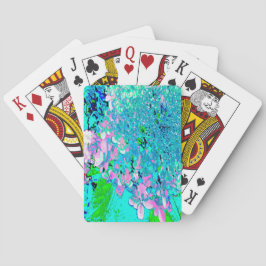 Elegantens Rosa och Blue Limelight Hydrangea Casinokort