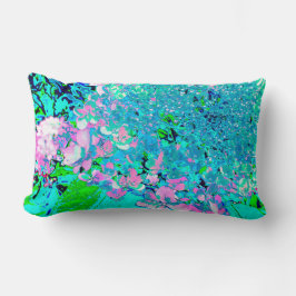 Elegantens Rosa och Blue Limelight Hydrangea Lumbarkudde