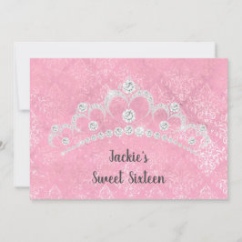 ELEGANTENS ROSA OCH DIAMOND-SWEET SIXTEEN INBJUDNINGAR