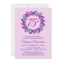 Elegantens Rosa och Lila Födelsedagsfest vid utand