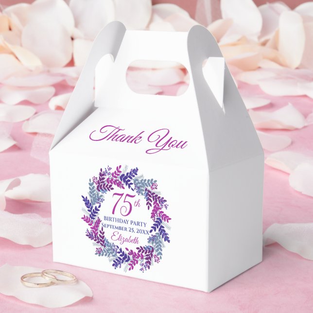 Elegantens Rosa och Lila Födelsedagsfest vid utand Presentaskar (Bröllop)