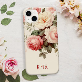 Elegantens Rosa och Ro med Monogram