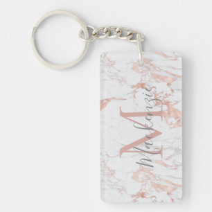 Elegantens Rosa Ro Gold Foil Monogram Photo