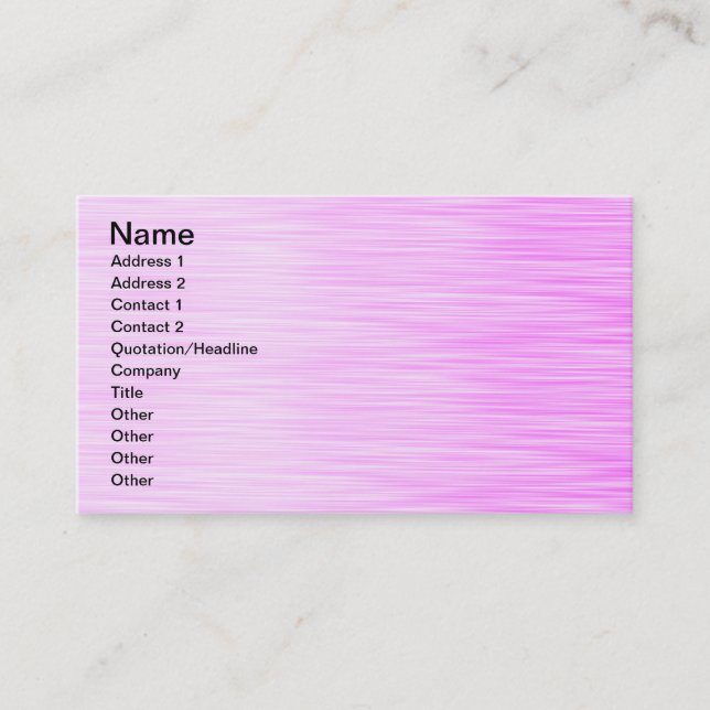 Elegantens Rosa Visitkort (Framsida)