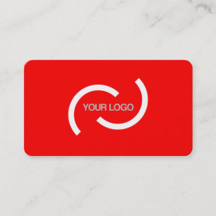 Elegantens rött kort. Anpassa med din egen logoty Visitkort