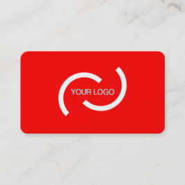 Elegantens rött kort. Anpassa med din egen logotyp Visitkort