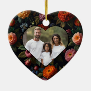 Elegantens segrare vid blommigten stil julgransprydnad keramik