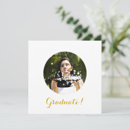 Elegantens Studentfest Fotokvadrat Inbjudningar