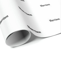 Elegantens svartvitt, anpassad namnfödelsedag