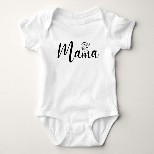 Elegantens textdesign Text Mamma typografi T Shirt (Framsida)