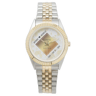 Elegantens tredje läder-Bröllop-årsdag Armbandsur