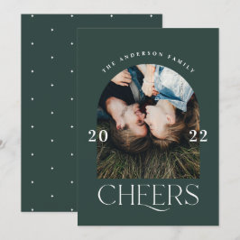 Elegantens trendig typography grönt christmas