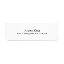 Elegantens unika Speciella Professionell, klassisk Returadress Etikett