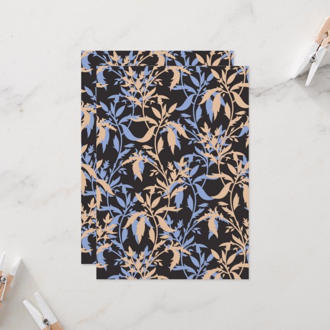 Elegantens utformning av textilier med en komplice inbjudningar (Fram/Back In Situ)