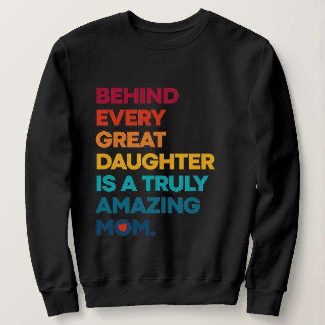 Elegantens utformning för Mammor Day Sweatshirt T Shirt (Design framsida)