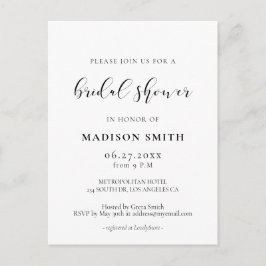 Elegantens utformning Inbjudningskort för möhippan