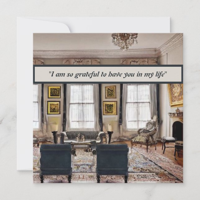 Elegantens utformning: "Minimalistiskt Kärlek" Anteckningskort (Framsida)