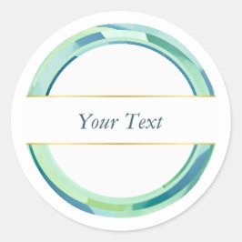 Elegantens utformning runt klistermärke