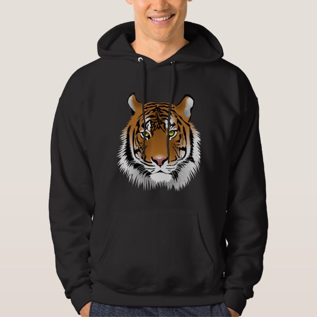 Elegantens utskrift för svart hoodie (Framsida)