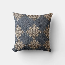 Elegantens vajerkuvert med komplex Mönster Kudde