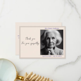 Elegantens vanliga minne från familjen tack kort