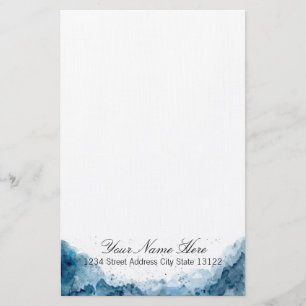 Elegantens vattenfärg brevpapper